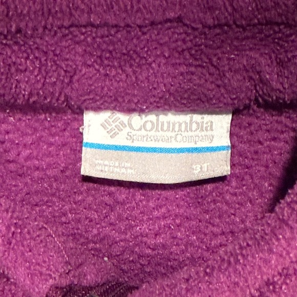 Columbia Benton Springs Purple Fleece Full Zip Jacket Toddler Girls Size 3T - Picture 2 of 6